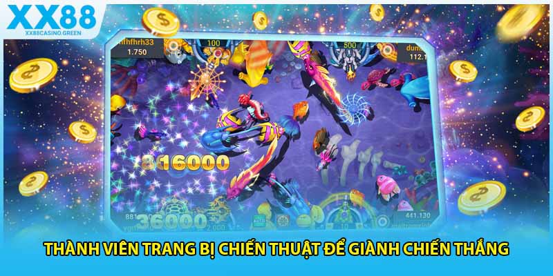 Thành viên trang bị chiến thuật để giành chiến thắng